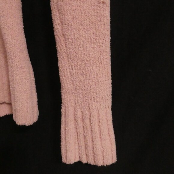 CASA NOVA - Limited Edition | medium | Pink Hooded Chenille V-Neck Sweater - Picture 15 of 15